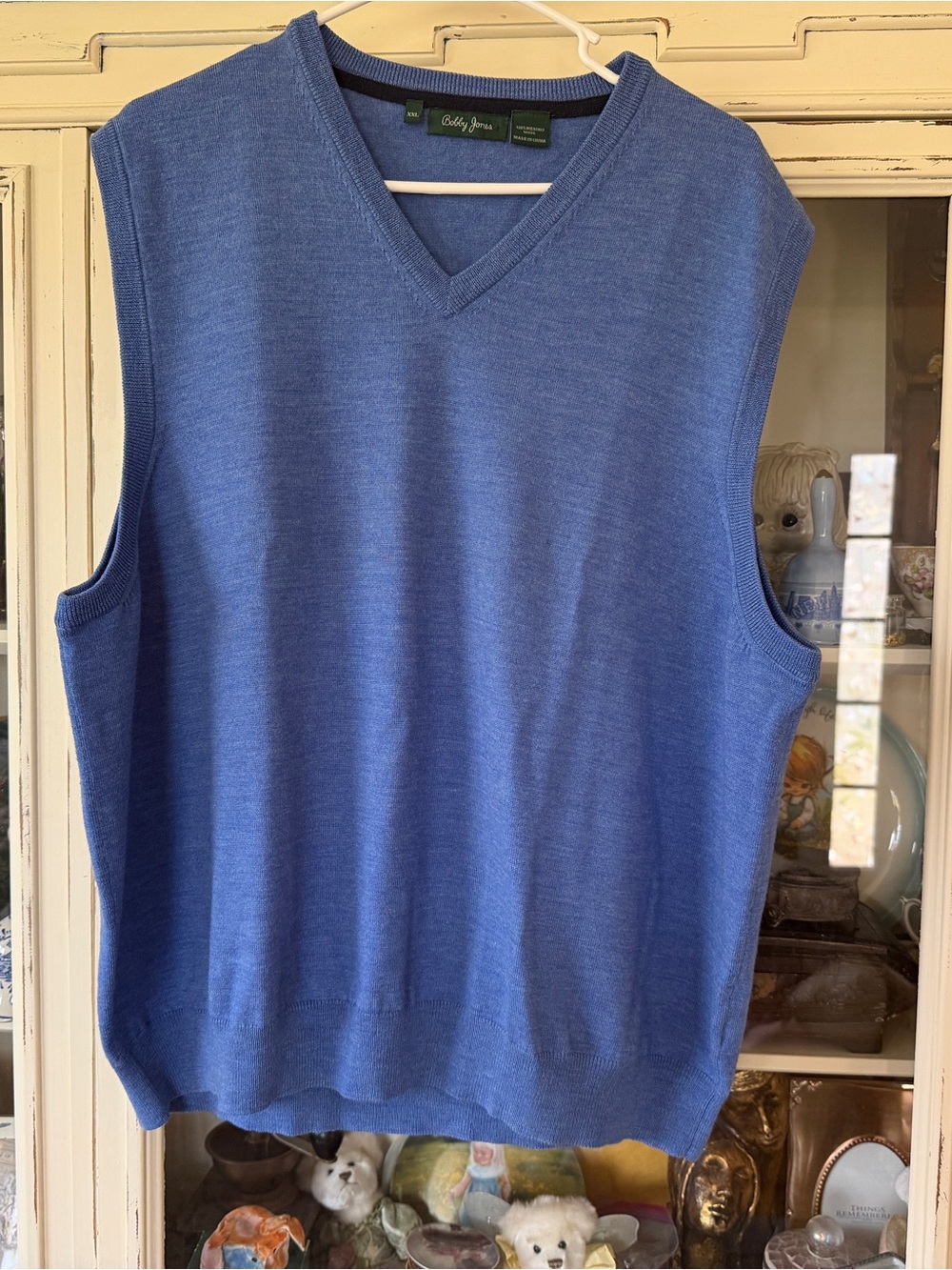 Bobby Jones Periwinkle V-Neck Sweater Vest